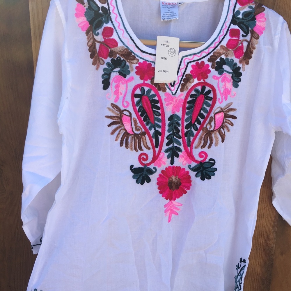 Karina embroidered tunic